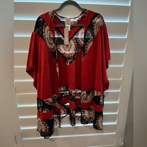 Chicos kimono style short sleeve lightweight cardigan